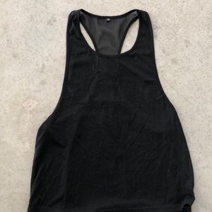 Black racerback tank
